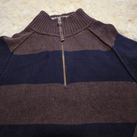 AMERICAN EAGLE OUTFITTERS Men's Knit 1/4 Zip Pullover Sweater Sz. L - Picture 2 of 7